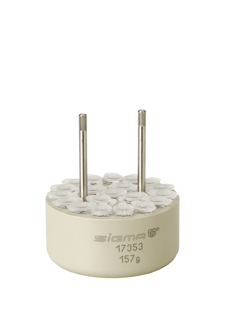Round carrier for 20 reaction vials 1,5/2,0 ml