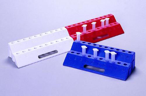 20-aperture Tube Racks, Colour Blue