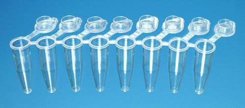 [9409377] PCR tubes 0.15 ml, PP 8-strips , with lid, low pro