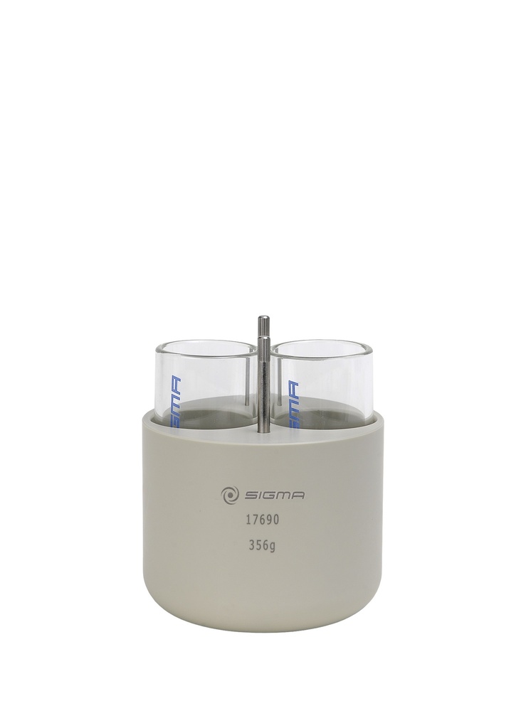 Round carrier for 2 round bottom tubes 100 ml