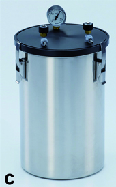 Anaerobic jar ""large"" 6 lite , st.steel, w/o.rac