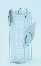 Anaerobic container rack, 10 x Ø150mm petri dishes