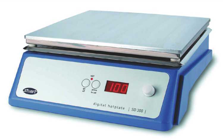 Large Digital Hotplate SD300 3 00 x 300 mm, 600 W