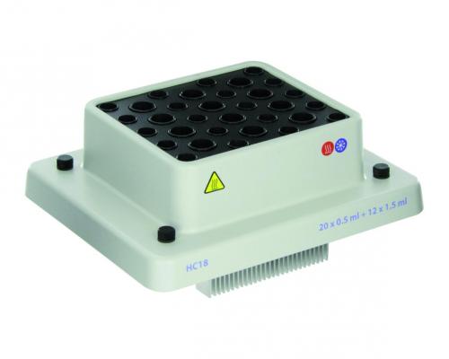 Block HC18 for 20x0,5ml + 12x1,5ml microtubes