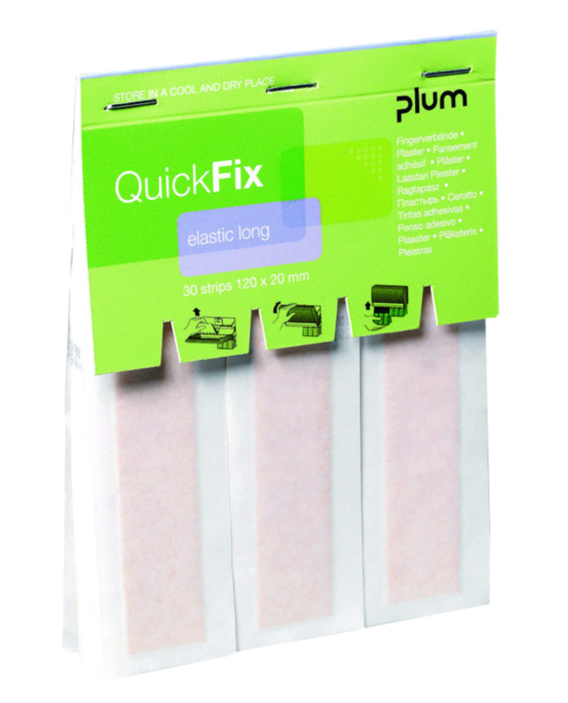 Refill QuickFix elastic long, B-Safety, 30 parts, 120x20 mm