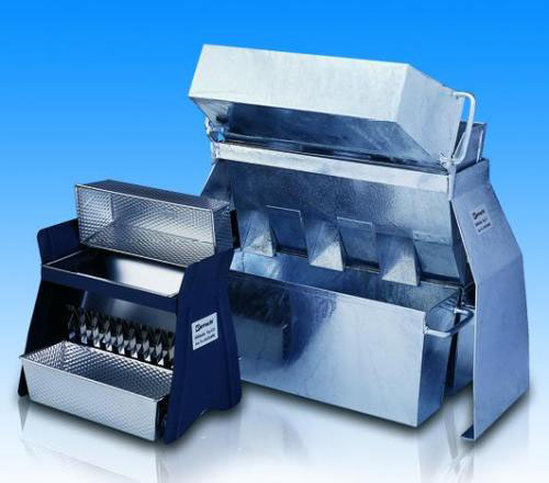 Sample splitters, RT series, T ype RT 75 , Feed s