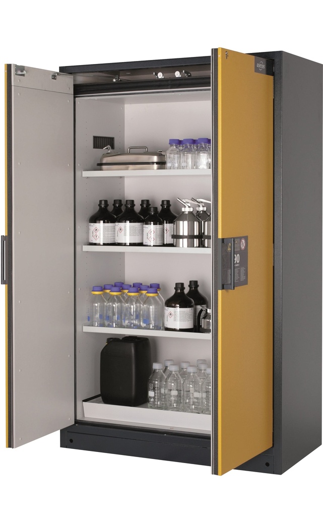 [9840710] Safety Storage Cabinet, Asecos Q-CLASSIC-90, width 120 cm, 3 shelves, bottom sump
