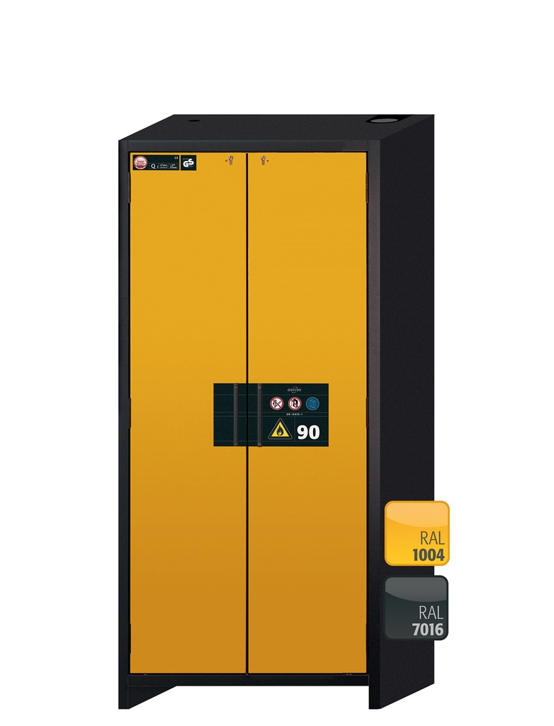 [9840712] Safety Storage Cabinet, Asecos Q-CLASSIC-90, width 90 cm, 3 shelves, bottom sump