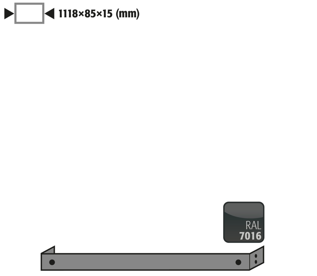 [9840717] Base cover, for Asecos Q90-series width 120 cm