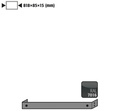 [9840718] Base cover, for Asecos Q90-series width 90 cm