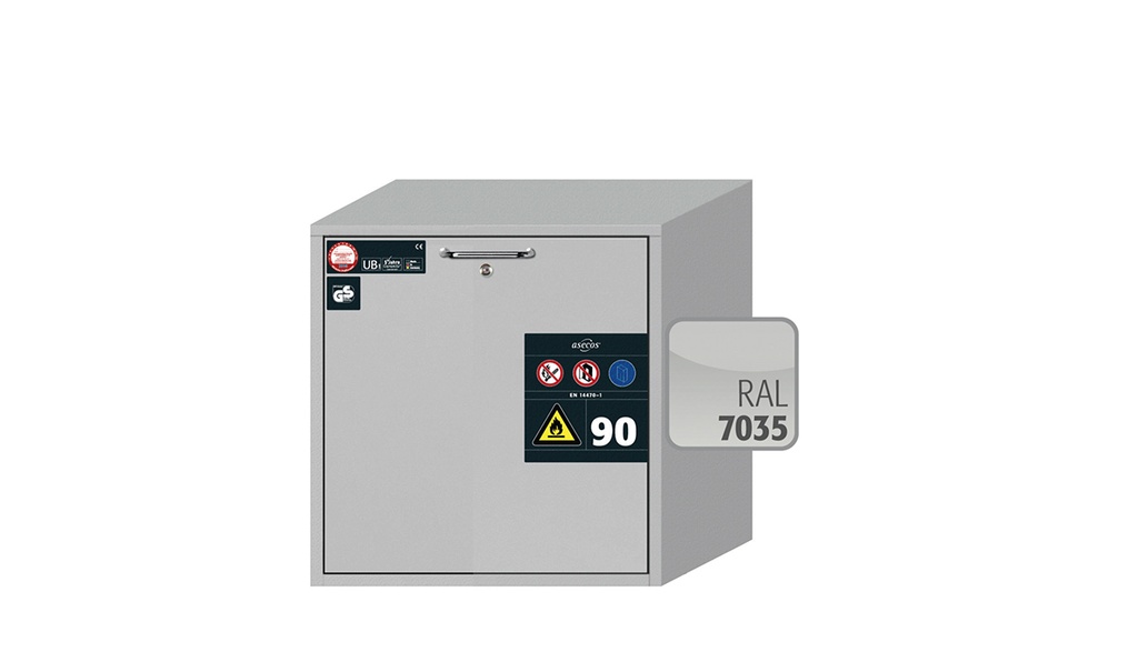 Safety Storage Cabinet, Asecos UB-S-90, width 59 cm, 1 drawer