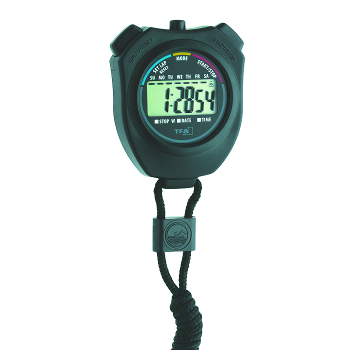[9851018] Digital-stopwatch "HiTrax Run", black, 1/100 sec.