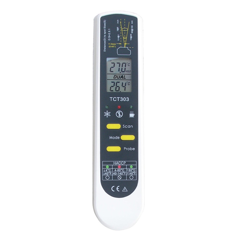 Infrared thermometer, Dualtem p Pro, with penetra
