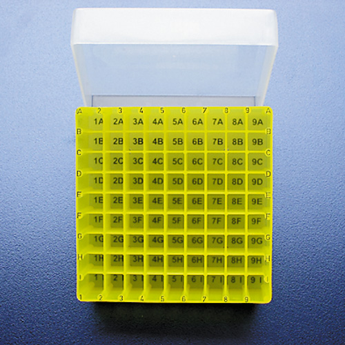 Cryobox, TPP, 133 x 133 x 95 mm, PP, 9 x 9, 3,8/4,5 ml tubes