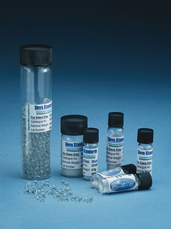 Calibrationbeads, Endecotts, Soda-lime glass, NIST, 500 µm