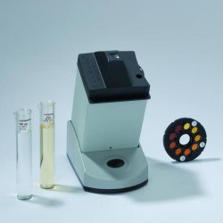 Colorimeter, Lovibond Nessleriser 2150 with stand, daylight, and Nessler tubes