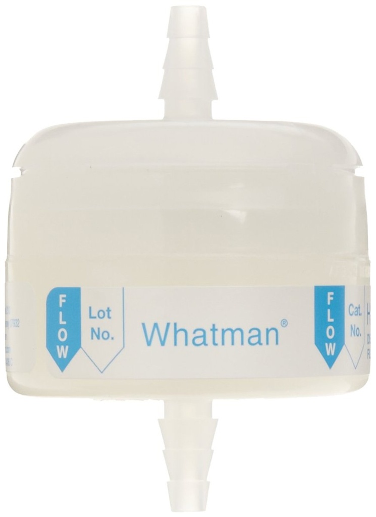 Filtration capsule, Whatman Hepa-Cap, GF, Ø36 mm, 1/4"-3/8" SB, for air filtration