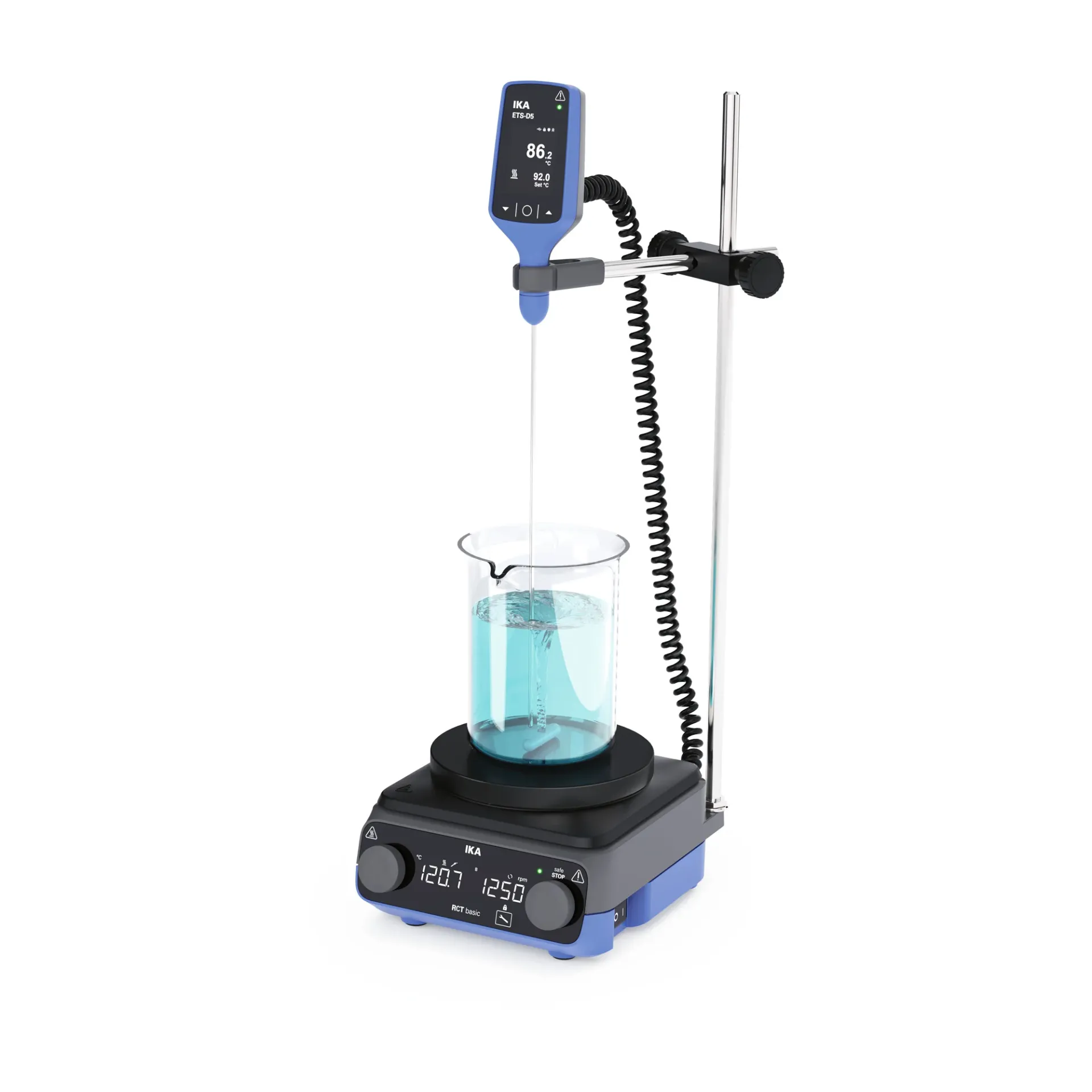 Magnetic stirrer, RCT basic anodized, IKA, complete package with ETS-D5 sensor