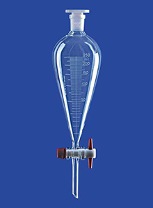 Separating funnel, Squibb form, with graduation, 1000 ml