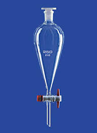 Separating funnel, Squibb form, without graduation, 2000 ml