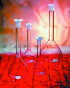 Volumetric flasks 2 L with glass stopper