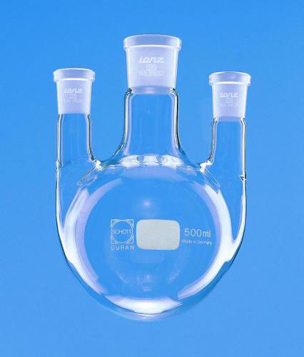 Flask round bottom w/3 necks