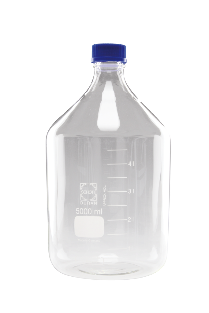 Lab bottle w screw-cap 10 ltr