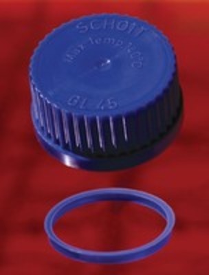 Screw cap, PP, blue, GL 25