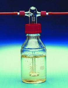 Gas washing bottle 500 ml with sintered disc